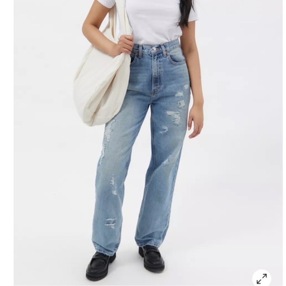 BDG Highrise Baggy Blue Jeans Size 25 Cotton